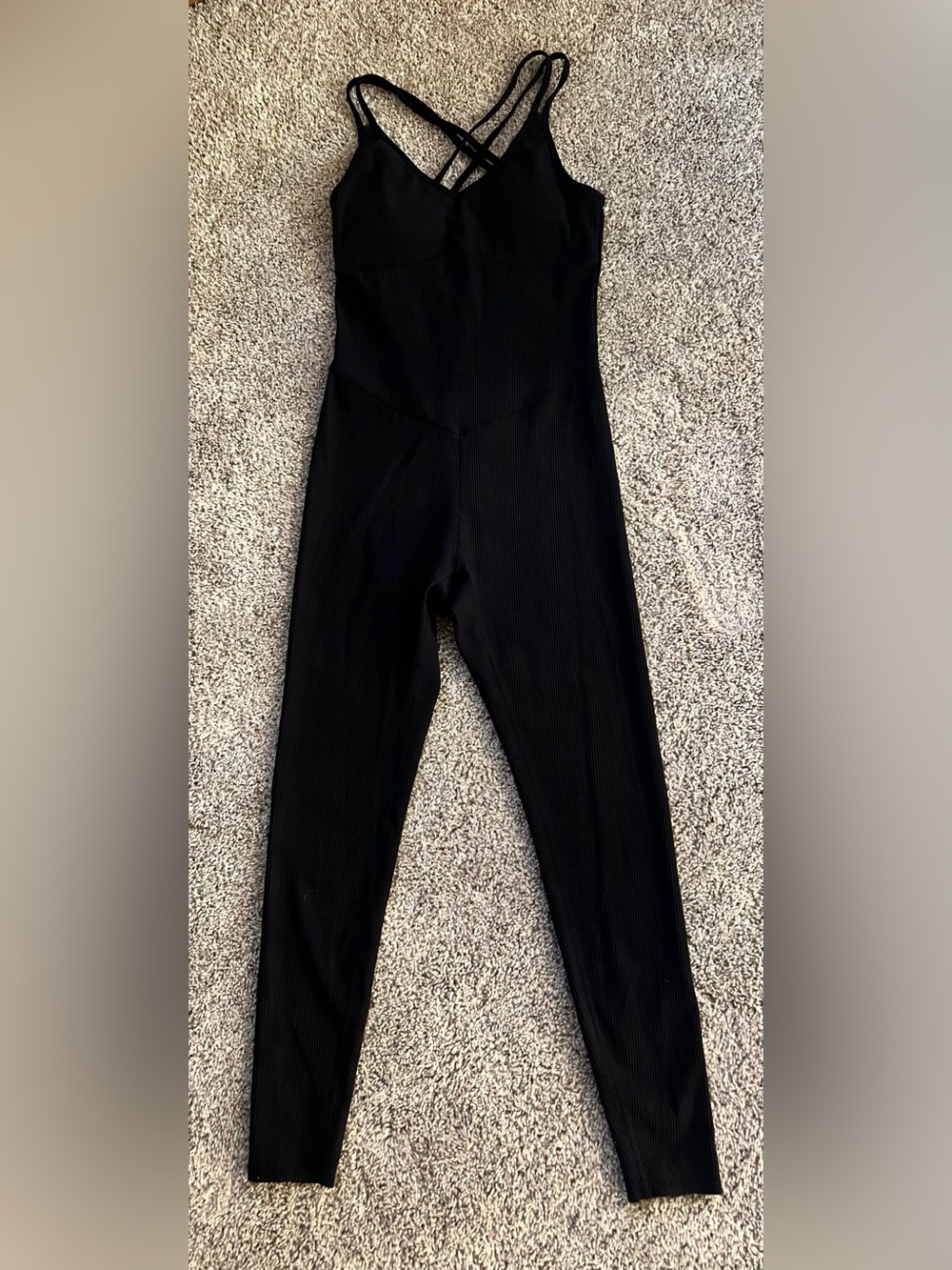 Zyia active Black ribbed Jumpsuit